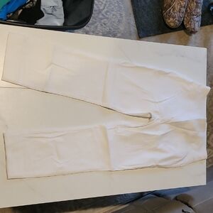 New York & Company White Dress Pants Straight-Leg